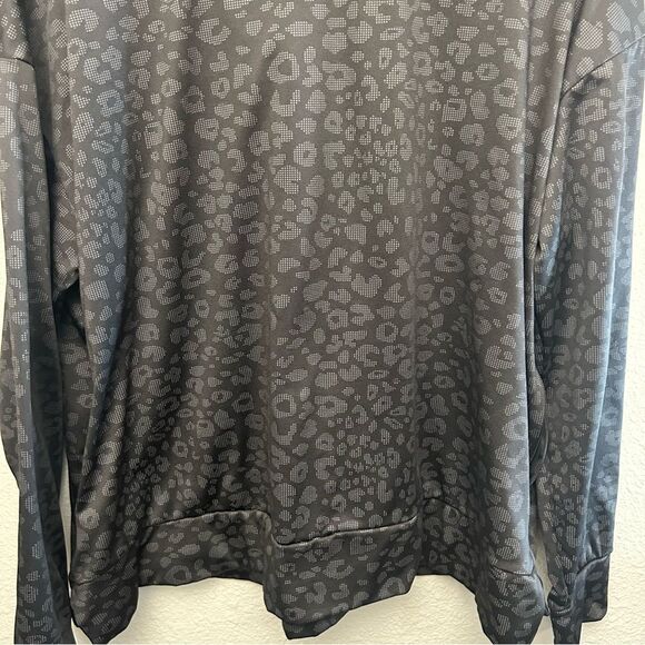 Avia Women's Fleece Lined Quarter Zip Pullover Leopard Print Size XXL (20) - Picture 2 of 12